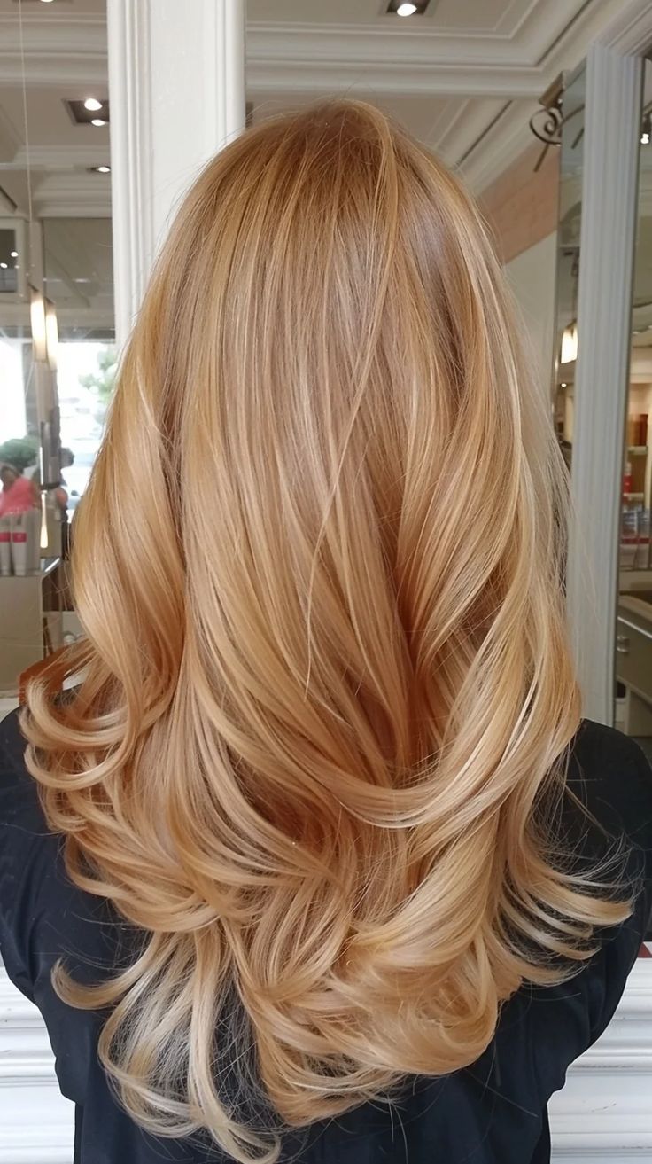 36 Honey Blonde Hair Color Ideas For A Summer Makeover Redhead To Blonde Before And After, Strawberries Blonde Hair, Blonds Balayage Honey, Paul Mitchell Strawberry Blonde Formula, Red Honey Blonde Hair, Caramel Golden Blonde Hair, Shades If Blonde, Hair Color For Light Eyebrows, Ginger Toner On Blonde Hair