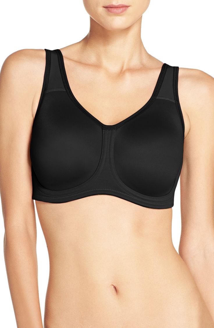 Wacoal Simone Seamless Underwire Sports Bra | Nordstrom Coral Skirt, Underwire Sports Bras, Supportive Sports Bras, Yoga Iyengar, Yoga Journal, Vinyasa Yoga, Pilates Reformer, Plus Size Bra, Yoga Fashion