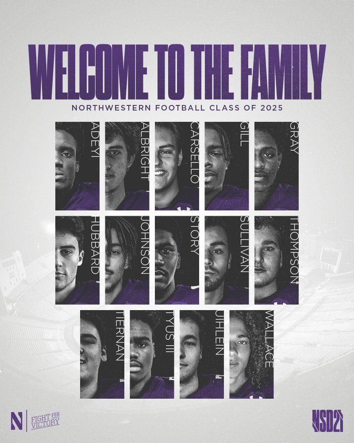 the poster for the football class of 2013 is shown in black and white, with many different faces