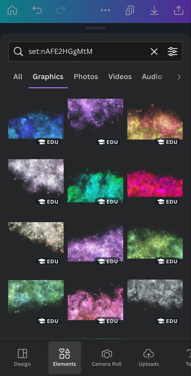 an iphone screen showing the different colors and sizes of clouds in various stages of flight