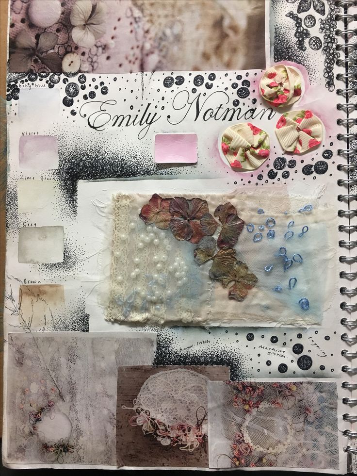 an altered book with many different things on it