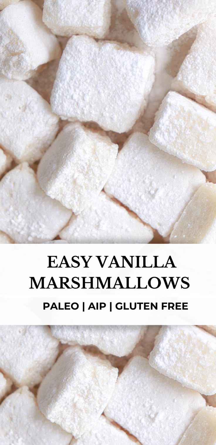 easy vanilla marshmallows made with palen and gluen free ingredients