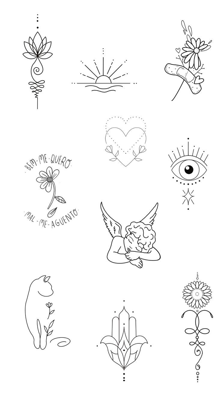 an image of some tattoos on a white background