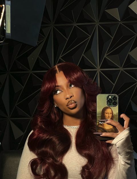 Dearra Outfits, Pelo Color Vino, Baddie Black, Bday Hair, Insta Baddie, Frontal Wig Hairstyles, By Any Means Necessary, Dope Hairstyles, Front Lace Wigs Human Hair