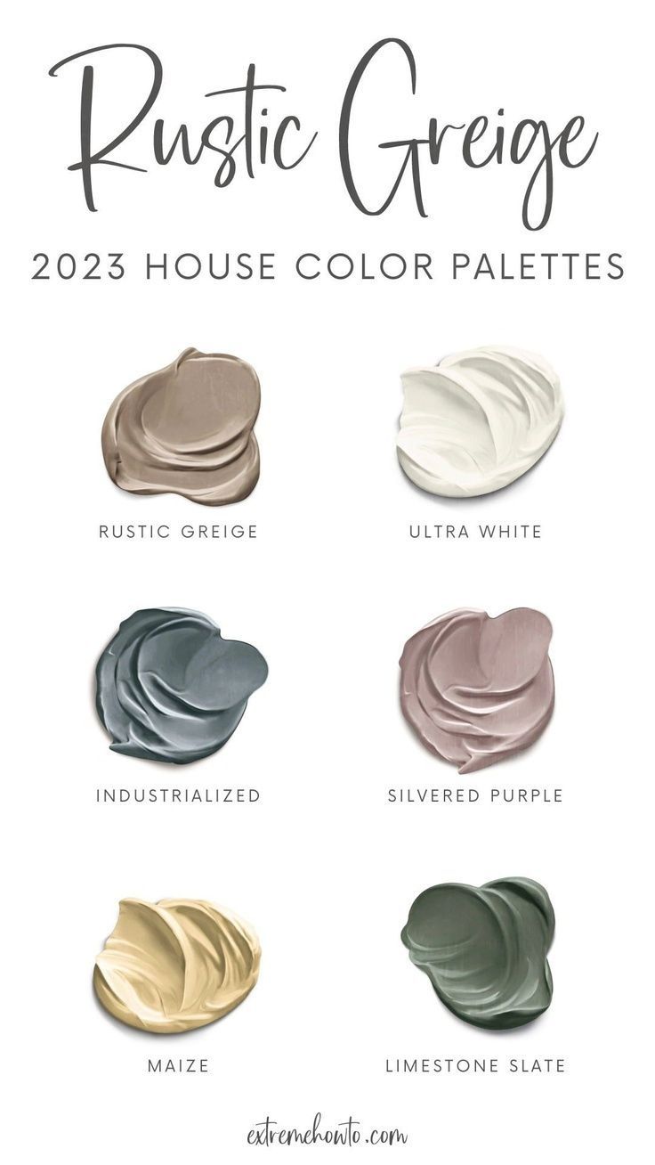 some different shades of paint that are in the same color scheme for each one, including gray