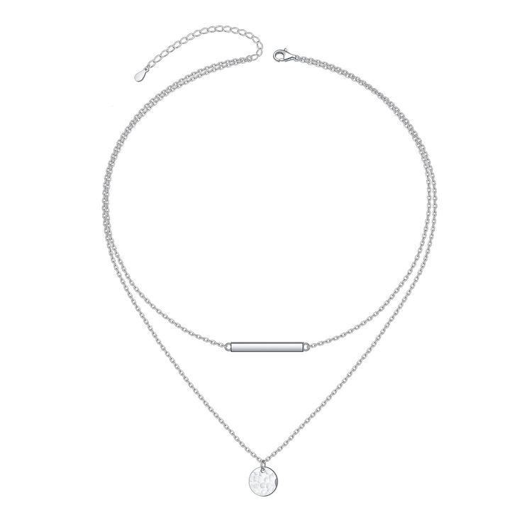 PRICES MAY VARY. Length of the flength of the first layer:13" ,second layer length:16", 2 inches extender.irst layer:15" ,second layer length:18". 【High quality】- made of hypoallergenic sterling silver, lead-free and nickel-free to ensure our health. Our dainty necklace is suitable many occasions. Comes in a box and silver polishing cloth. no wrapping needed. After-sales service: 3 months of no artificial damage, full refund, or free replacement guarantee. if you have any problems with jewelry f Famous Jewelry, Heart Moon, Sterling Silver Choker, Layered Chokers, Heart Choker, Jewelry Chain, Silver Choker, Girl Jewelry, Sterling Jewelry