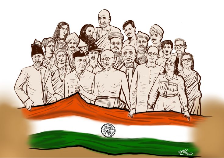 Indian freedom fighters by abhilash thiruvoth Indian Freedom Fighters Paintings, National Movement Of India, Ncc Day Quotes, Freedom Fighters Of India Drawing, Freedom Fighters Painting, Khilafat Movement, Easy Kids Art Projects, Acknowledgments For Project, Freedom Pictures