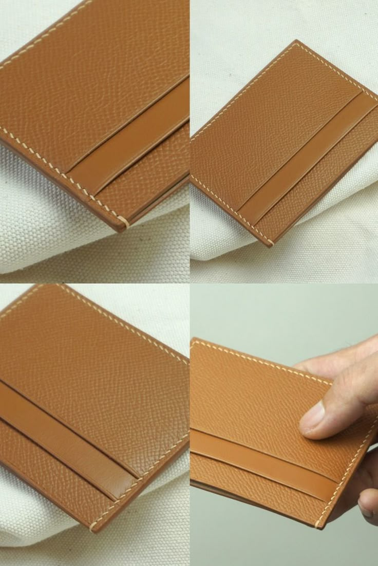 Easy Way To Make Card Holder | Free PDF Pattern | DIY | Tutorial Card Case Pattern, Diy Card Holder Wallet Free Pattern, Card Holder Wallet Pattern, Leather Card Wallet Pattern Free, Leather Card Case Pattern, Easy Leather Projects Free Pattern, Faux Leather Purse Diy, Leather Craft Wallet, Leather Card Holder Pattern Pdf Free