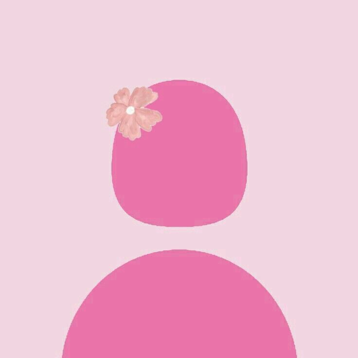 a pink background with a flower on top