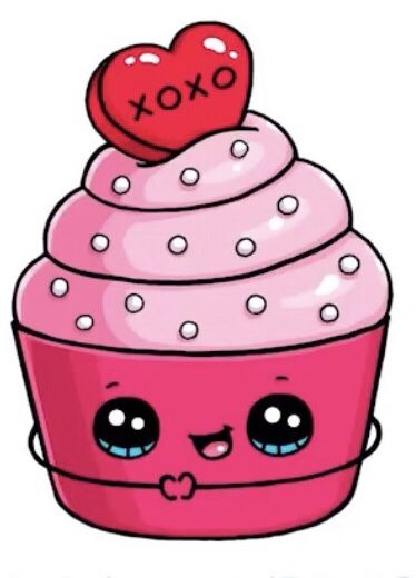 a pink cupcake with a heart on top and the words love is in the air