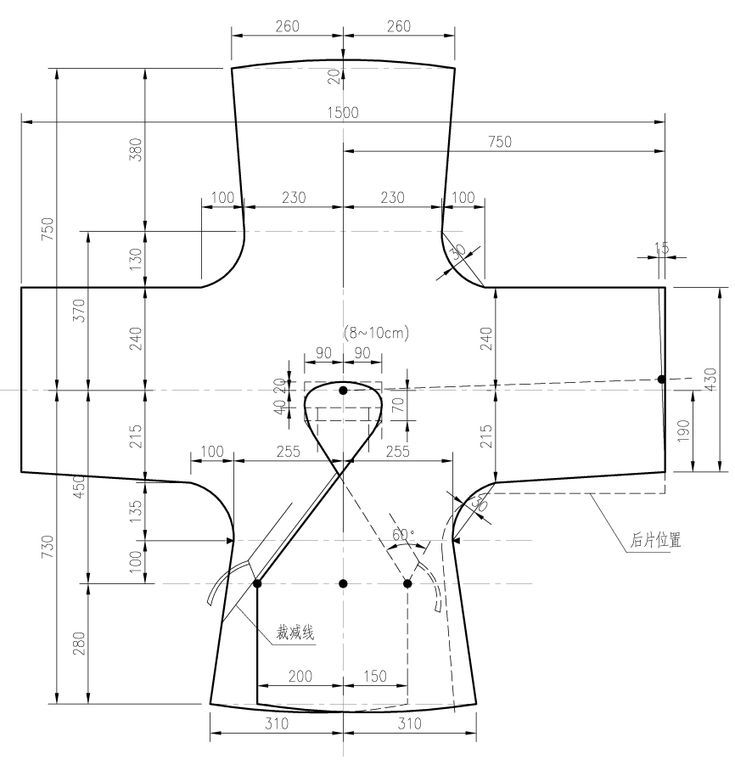 the technical drawing shows how to draw an object in order to make it stand out