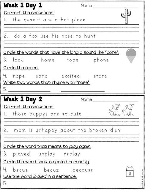 the worksheet for reading and writing words in english, with pictures on it