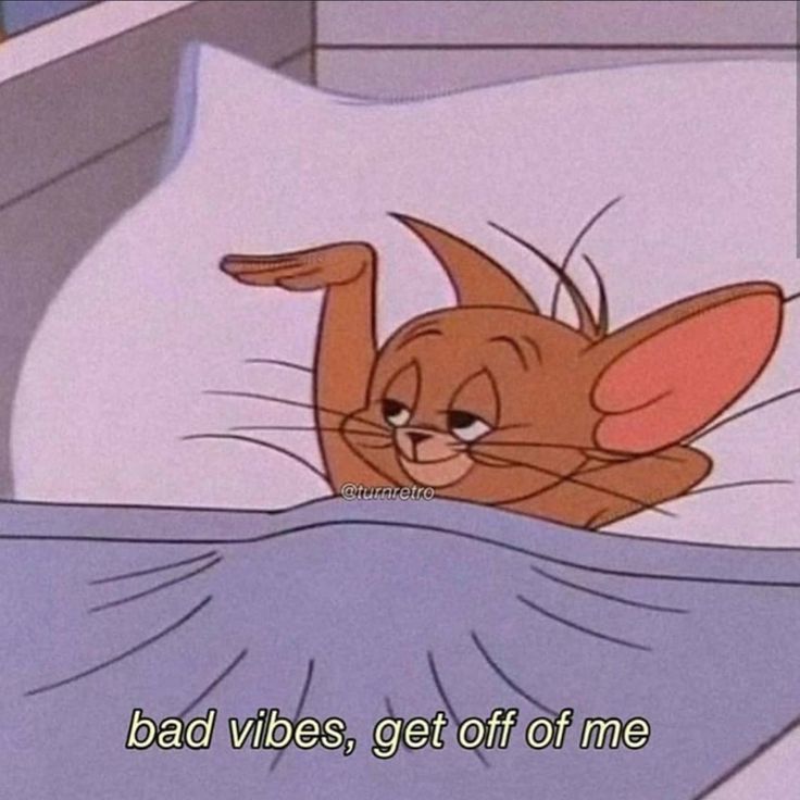 a cartoon cat laying in bed with the caption that reads, you can't sleep