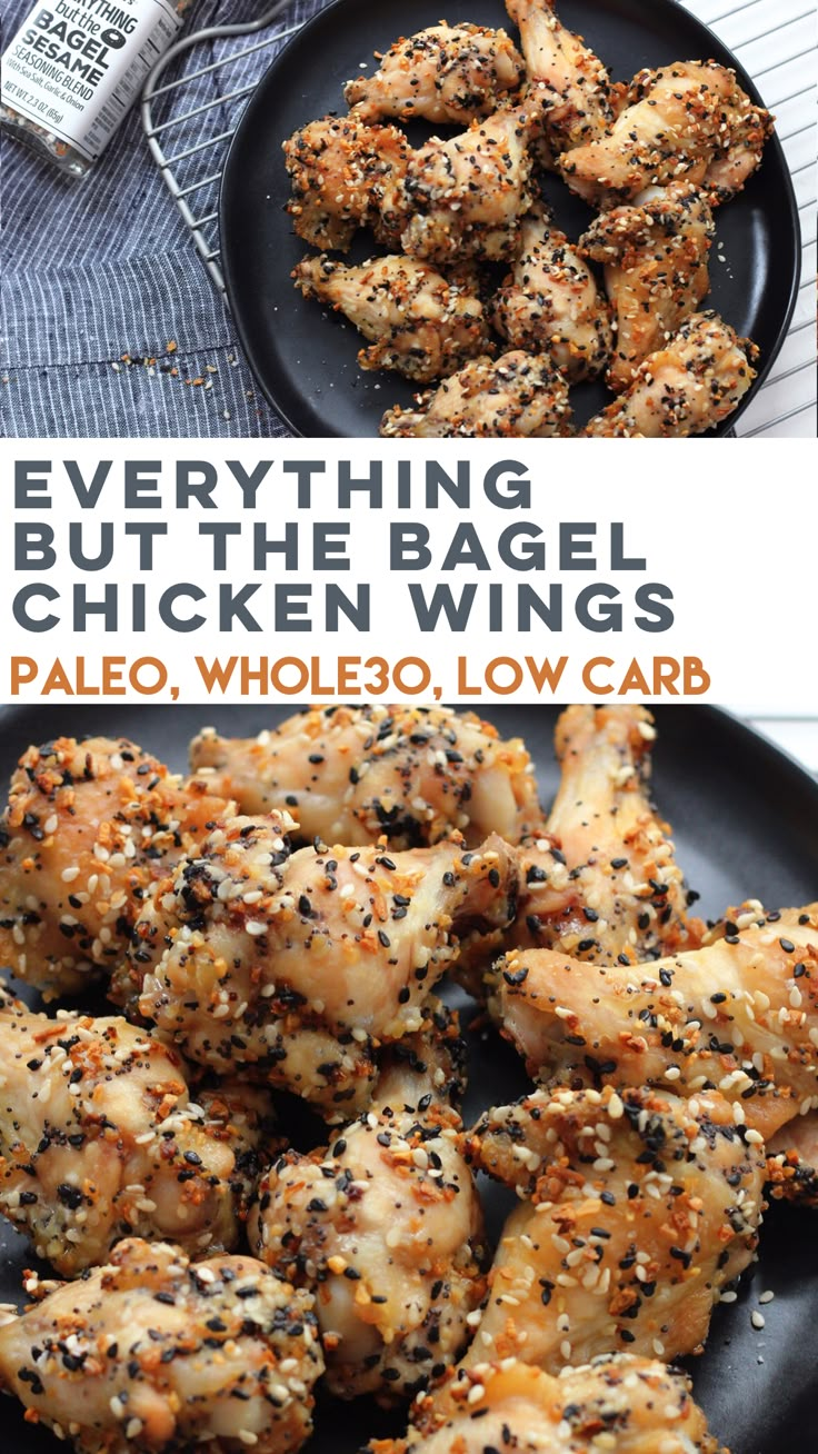 everything but the bagel chicken wings is pale whole 30 low carb