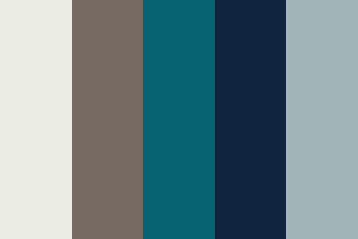 the color palette is blue and brown