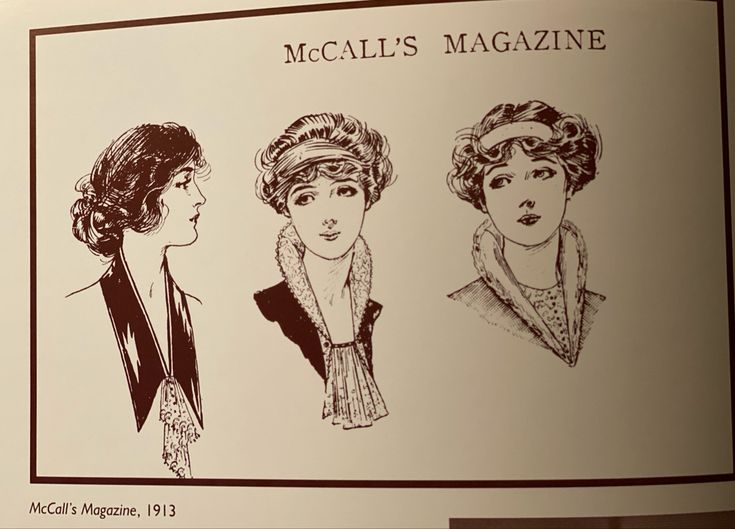 an image of three women's hair styles from the magazine mccall's magazine