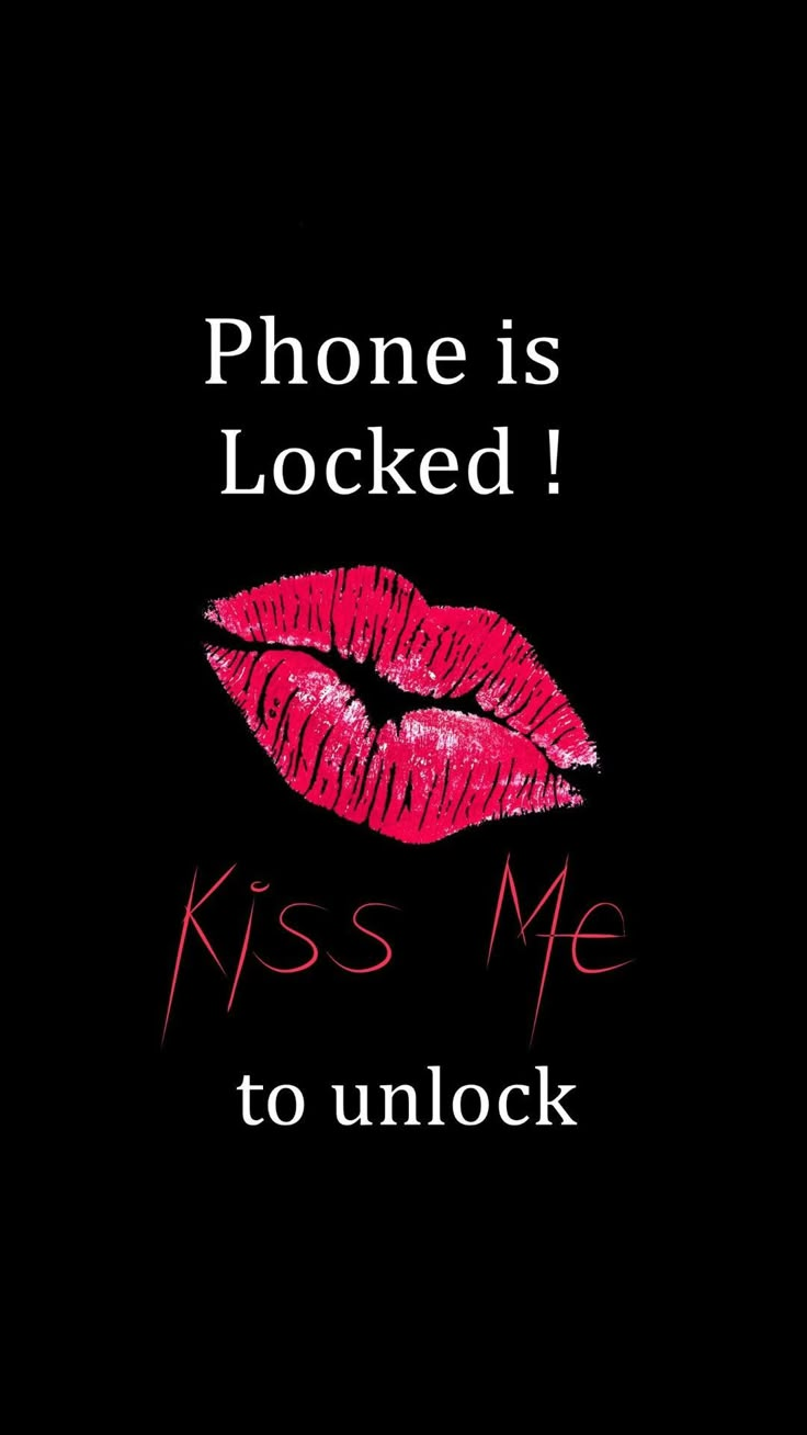 a phone is locked to unlock the lips