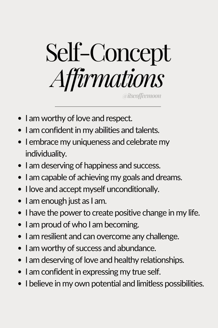 a list of affirmations to change your self image and self concept Self Concept Affirmations, Romanticise Your Life, Vintage Songs, Affirmations Confidence, Self Affirmations, Spirituality Affirmations, Main Character Energy, Journal Inspiration Writing, The Glow Up