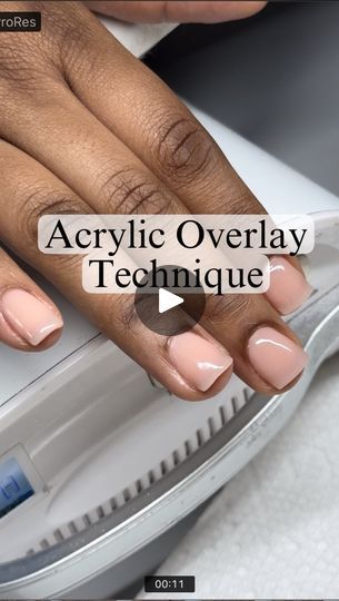 1.2K views · 1.1K reactions | Adajshia on Reels | aluxebeautystudio · Original audio | Reels Acrylic Over Real Nails, Acrylic Overlay Nails Short Natural, Acrylic Overlay Nails, Overlay Nails, Real Nails, Acrylic Overlay, Facebook Reels, Nail Designs, Nail Art