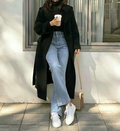 Black Coat Outfit, Winter Fashion Outfits Casual, Cold Outfits, Elegante Casual, Easy Trendy Outfits, Mode Inspo, Winter Weather, Blazer Outfits, Cool Street Fashion