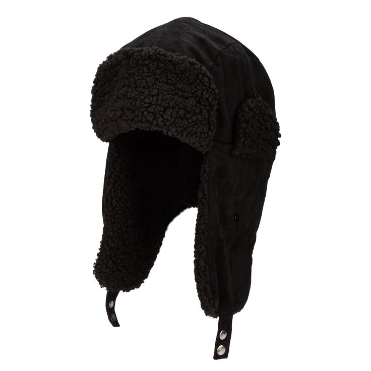 Make a statement with our faux suede trapper. It will be sure to keep you warm and cozy on any adventure you take yourself on this season. Features : 100% polyester Women's one size Faux suede trapper shearling lining Gun metal snap closure Designer Beanies, San Diego Hat, Trapper Hat, Facebook Style, Fall Hats, Trapper Hats, Black Camel, Women's Hats, Cold Weather Accessories