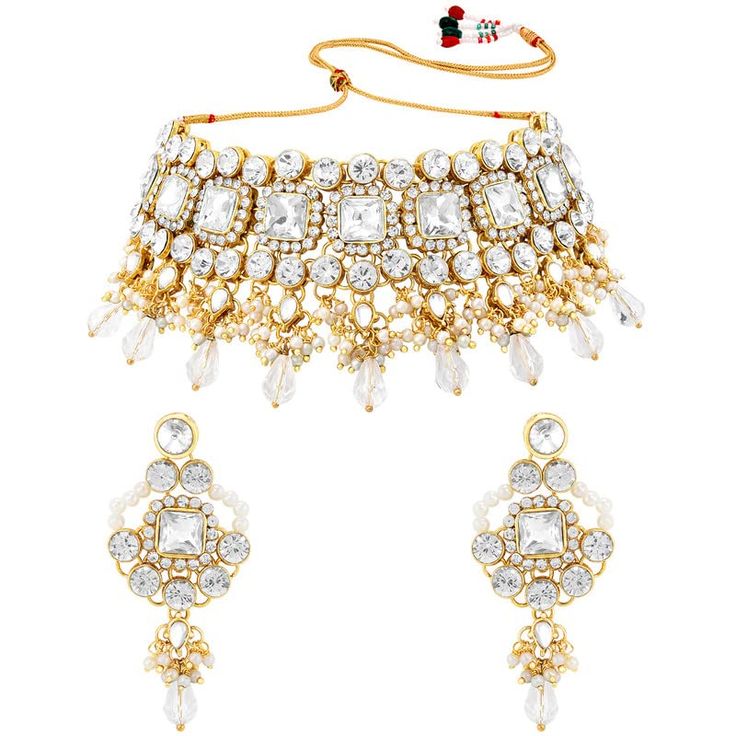 PRICES MAY VARY. Occasion: Take your style up a notch with this handcrafted piece of jewellery; Enamelled and embellished with rhinestone, crystal, faux pearl, it is perfect for a traditional yet contemporary look Outfits: Ideal for any ethnic outfits like sarees, lehengas, gowns, bridal wear or for parties, festivals, dance or any special occasion or as fashion costume accessories Perfect Gift for your Loved Ones: Love for jewels never fades away. Jewelry is one of the most spectacular & popula Kundan Choker Necklace, Kundan Choker, Popular Gifts, Ethnic Outfits, Fashion Costume, Ethnic Jewelry, Christmas Thanksgiving, Bridal Wear, Gift For Women