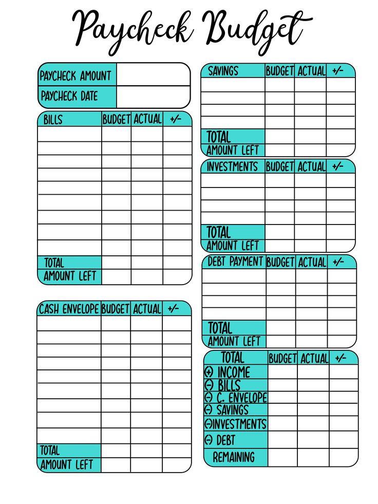 a printable paychek budget sheet with the words paychek budget on it