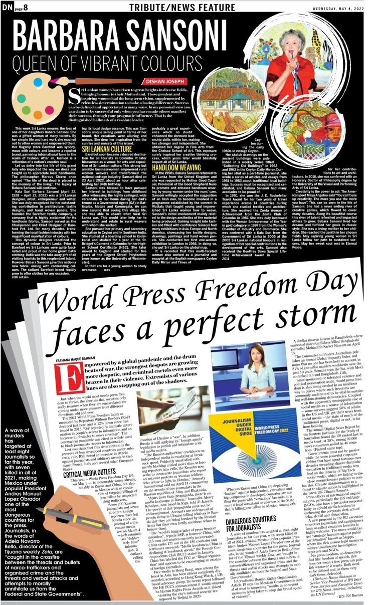 the front page of a newspaper with an image of a person holding a pen and writing on