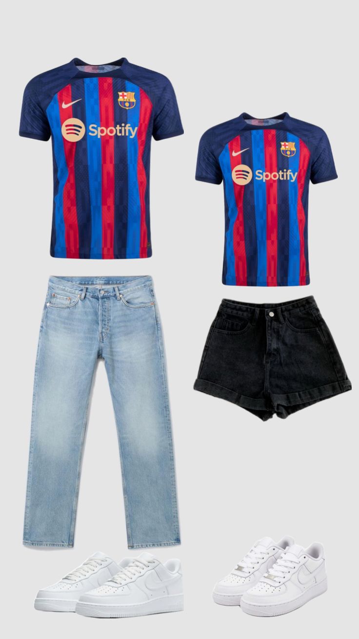 Barça dúo 🇪🇸⚽️ Couple Fits, Casual Style Outfits, Casual Style, Sketch Book, Fashion Outfits