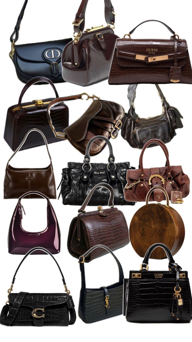 Vintage designer leather handbags Designer Leather Handbags, Vintage Designer, Different Types, Leather Handbags, Handbags, Leather