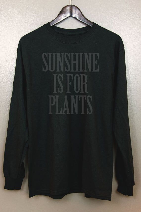 Black on Black Long Sleeve T-Shirt | Gothic Nu goth All Black Everything Emo clothing Soft grunge Murdered out | Sunshine Is For Plants by BecauseSkulls Emo Halloween, Emo Clothing, Murdered Out, Look Grunge, Tokyo Street Fashion, Black Everything, Hipster Grunge, Hipster Outfits