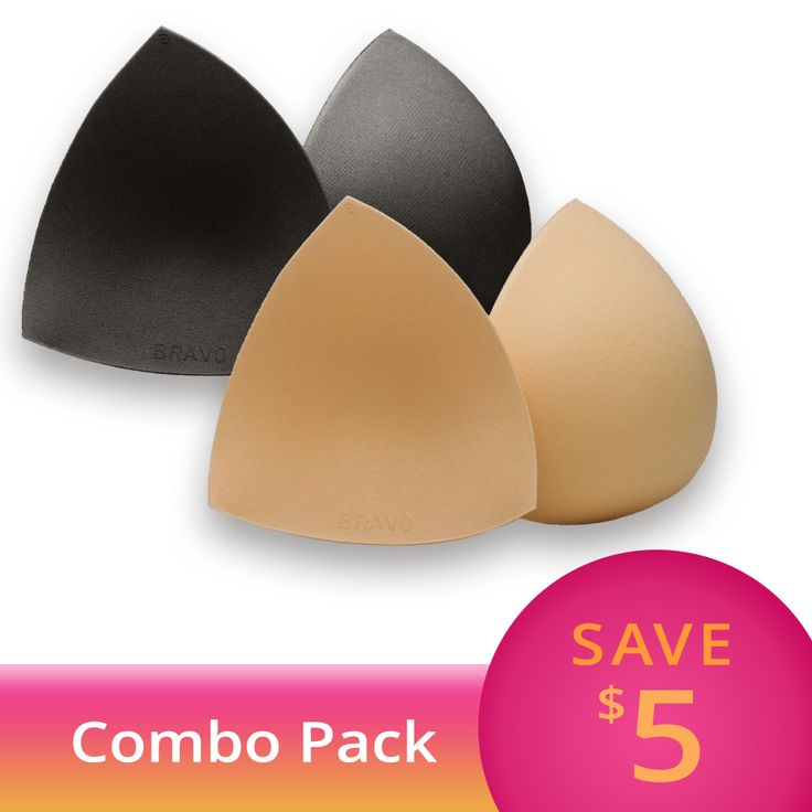 Each Triangle Bikini Bra Pad Combo Pack contains one set of nude and one set of black bra pad inserts. These quality swim shapers help small busts fill out triangle bikini tops by smoothing and defining the natural breast shape. Very popular with dance teams, pro bikini competitors and runway models. Soft, light and easy to use. Dance Team Clothes, Bra Pads, Dance Teams, Lingerie Accessories, Black Bra, Runway Models, Padded Bras, One Set, Projects To Try