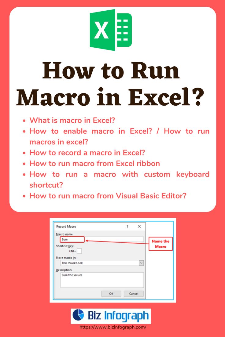 how to run macro in excel?