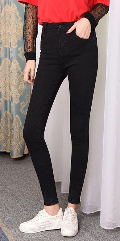 Gender: Women Item Type: Jeans Closure Type: Elastic Waist Length: Full Length Jeans Style: Pencil Pants Fabric Type: Softener Style: Office Lady Waist Type: High Decoration: Bleached,Pockets Fit Type: skinny Wash: Light Material: Cotton Model Number: B666 Fall Mid-rise Leggings, Stretch Jeans For Workwear In Winter, Stretch Jeans For Winter Workwear, Winter Stretch Jeans For Workwear, Black Mid-rise Jeggings For Spring, Black Non-stretch Casual Jeggings, Non-stretch Black Casual Jeggings, Black Non-stretch Mid-rise Jeggings, Winter Fitted Jeggings