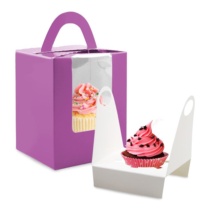 PRICES MAY VARY. 【Safe to Use】- These cupcake boxes are made of food grade quality cardboard paper, eco-friendly, reliable and sturdy enough to prevent deformation. These boxes can be used as treat boxes/ cookie boxes/ gift boxes. 【Beautiful Display and Easy Carrying】- The single cupcake boxes with large clear window design can clearly present your cute and delicate cupcakes without exposing to the air, sturdy handle allows guests to carry the cupcakes easily. These cupcake containers will make Individual Cupcake Boxes, Single Cupcake Boxes, Cupcake Carrier, Cupcake Container, Window Inserts, White Cupcakes, Take Out Containers, Homemade Pastries, Homemade Muffins