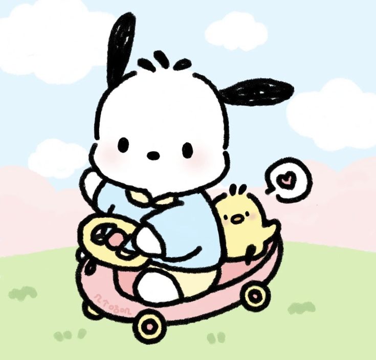 a drawing of a baby sitting in a toy car