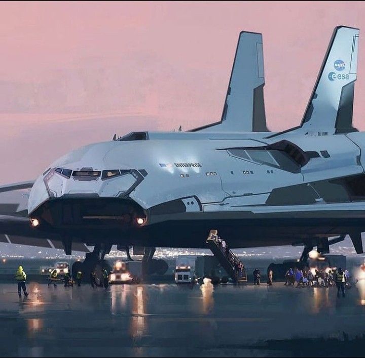 a large jetliner sitting on top of an airport tarmac at night with people around it