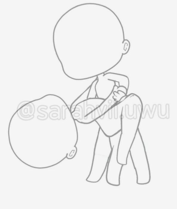 a drawing of a person holding a baby