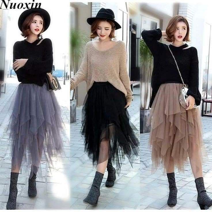 Tulle Skirt Outfits Casual, Tutu Skirt Outfit, Tulle Skirts Outfit, Tutu Skirt Women, Tule Rok, Stile Casual Chic, Tulle Skirt Black, Pencil Skirt Outfits, Tulle Tutu Skirt