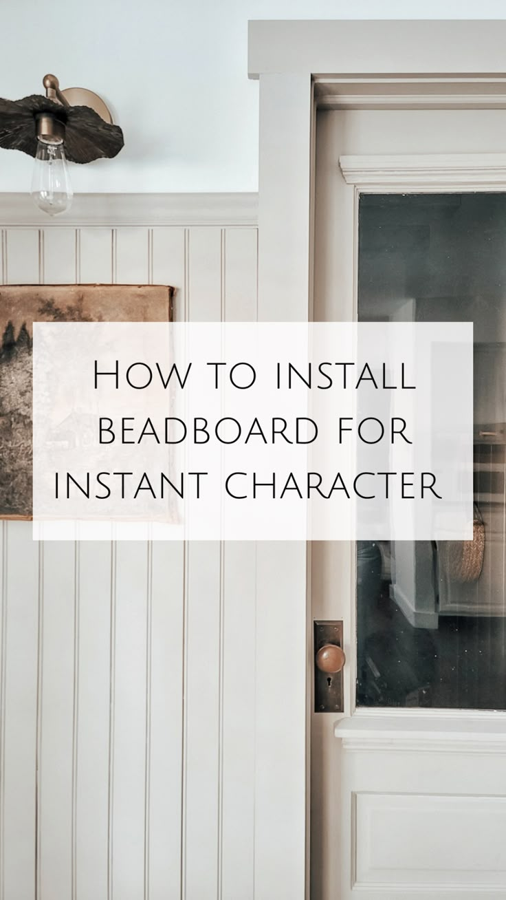 How to add bead board for instant character - Showit Blog Beadboard Half Wall, Painted Beadboard, How To Install Beadboard, Diy Beadboard, Beadboard Wall, Beadboard Paneling, Beadboard Wainscoting, Bead Board Walls, Batten Wall