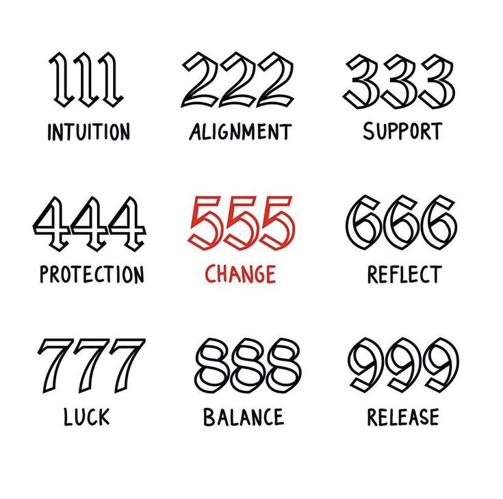 the different numbers and symbols used in this logo design are black, red, and white