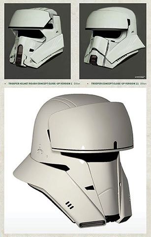 the helmet is shown in three different views