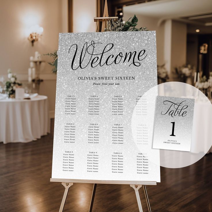 "Create your own Seating Chart Sign and Table Numbers for any event with our user-friendly Corjl templates. You'll love the quick and easy access and ability to self-edit! ABOUT * 16x20\", 20x30\" and 24x36\" Editable Seating Chart Sign Templates * 4 x 6\" and 5 x 7\" Editable Table Number Templates * PERSONALIZE yourself online, no apps or fonts to install | Script headings are not editable * PRINT at home or at a copy center. HOW IT WORKS 1. Purchase: After completing your order, an access lin Corjl Templates, Seating Chart Sign, Number Templates, Fancy Script, Table Number Cards, Table Number, Seating Chart, Table Cards, Sign Templates