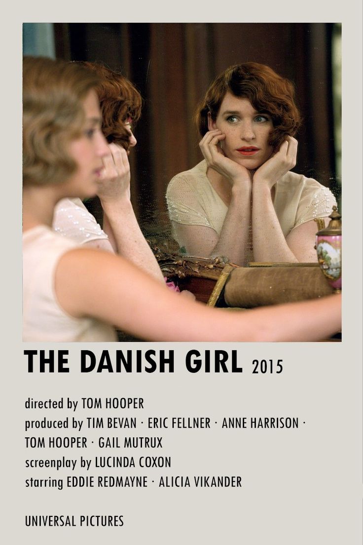 the danish girl poster with two women looking at each other in front of a mirror