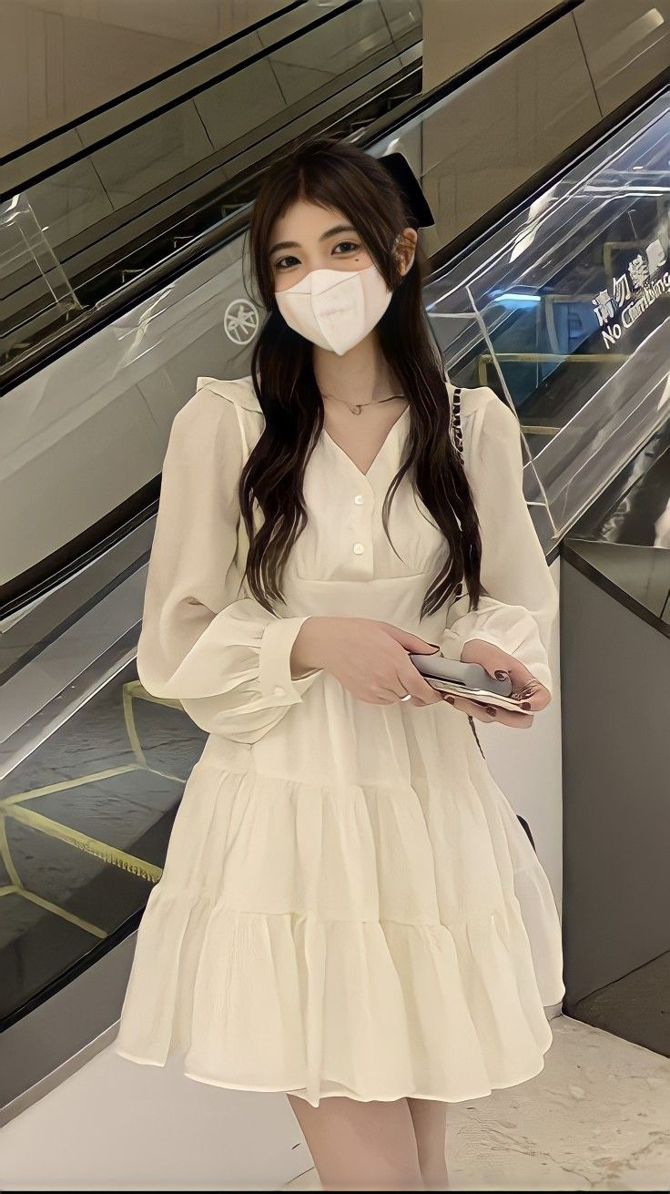 Korean Girl Fashion Casual, Korean Fashion Dress Elegant, Modest Vintage Dresses, Korean Fashion Dress Classy, Aesthetic Korean Fashion, Ootd Korean Style, Girls Dress Outfits, Aesthetic Dress, Aesthetic Korean