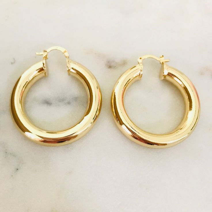 Thick Hoop Earrings, Chunky Hoops, 18k Gold Filled Hoops, Hypoallergenic Earrings,Thick and Chunky Earrings, Minimalist Hoops, Medium Hoops Gold Hope Earrings Aesthetic, Gold Hoop Earrings Aesthetic, Real Gold Hoop Earrings, Thick Earrings, Hoop Earrings Aesthetic, Thick Gold Hoop Earrings, Hoop Earrings Chunky, Thick Gold Hoops, Chunky Gold Hoop Earrings