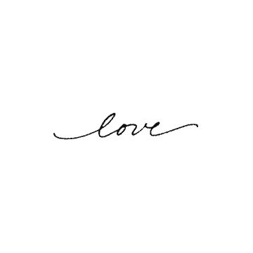 the word love written in cursive handwriting