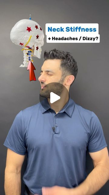 Dr. Joe Damiani - TMJ, Head & Neck Specialist on Instagram: "Comment the word ‘NECK’ on this video if you need help fixing neck issues that might also be causing headaches, or dizziness.

Do you experience Neck stiffness on one side? Do you also experience headaches, dizziness, or burning eyes? Well restriction on one side of the cervical spine can absolutely lead to not only neck pain itself, but also uncomfortable head symptoms. In this video I an exercise that involves actually moving toward the stiff side.

Reason being most people assume that a muscle is tight on the stiff side so they try to stretch it by pulling away, when really, it could be tissue that needs to be put back in position by moving towards the stiff side.  Give it a try, we never know how the body will respond to move Neck Cracking Techniques, Trigger Points Neck, Neck Muscle Pain, Stiff Neck Remedies, Severe Neck Pain, Neck Headache, Burning Eyes, Neck Cracking, Muscles Of The Neck