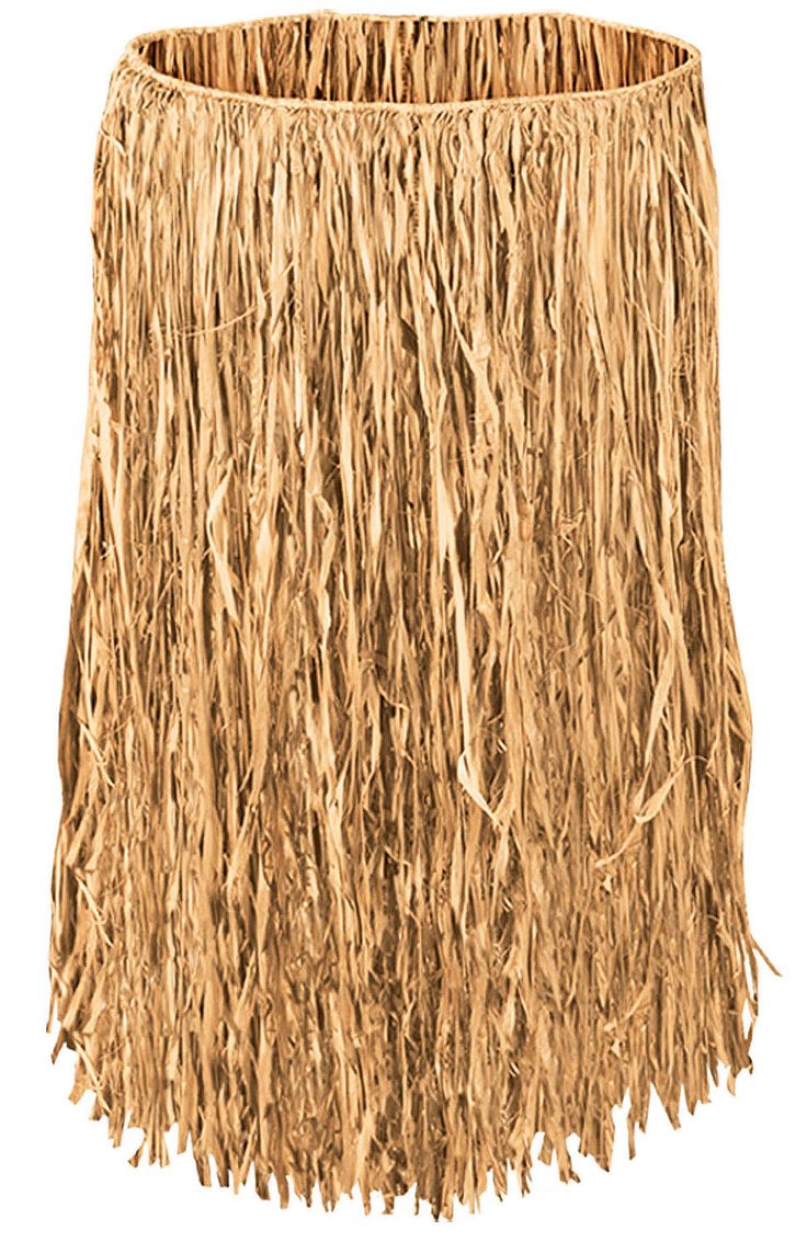 a large grass skirt on a white background