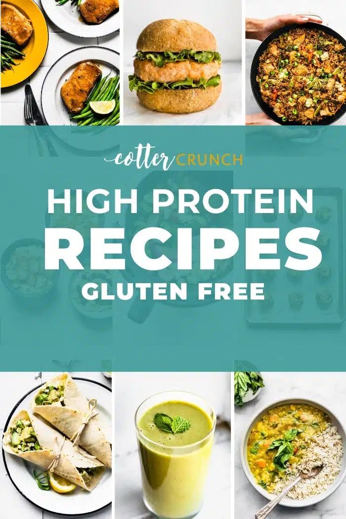 high protein recipes that are gluten free and ready to be eaten on the table